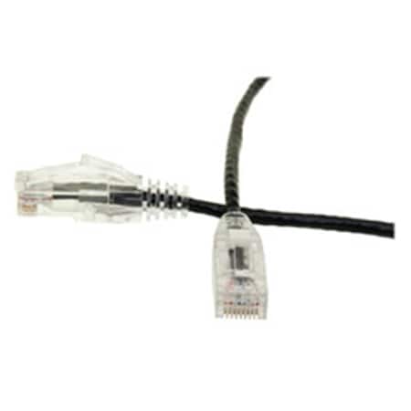 Cable Wholesale CableWholesale 1 ft. Slim Cat6 Ethernet Patch Cable - Snagless Boot, Black 10X8-82201
